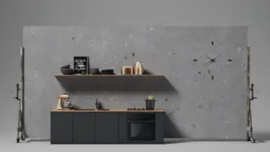 CLV307_Level CanteraGrey Cavalletto Cucina CLV307丨霧面