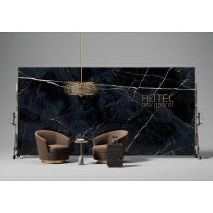 CLV507_Level CalacattaBlack Cavalletto poltrone CLV507丨霧面